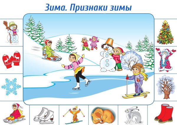 Иллюстрации с изображением зимы для детей (41 фото)