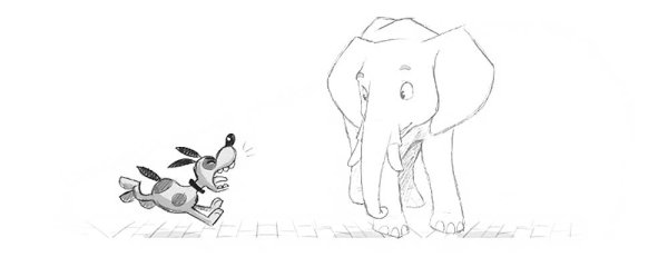 Иллюстрация к басне слон и моська рисунки (37 фото)