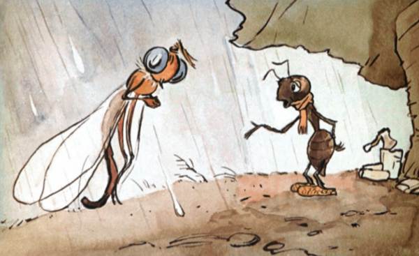 Иллюстрация к басне стрекоза и муравей рисунки (38 фото)