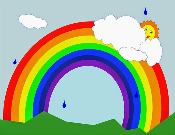 Иллюстрация радуга для детей (40 фото)