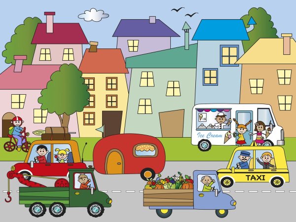 Иллюстрация улица города для детей (40 фото)
