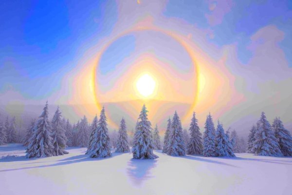 Красивые открытки с зимним солнцестоянием (35 фото)