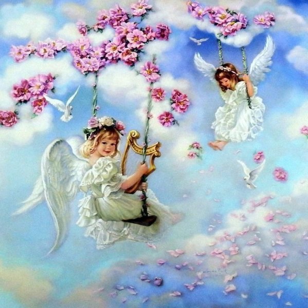 Открытки с ангелочками красивые (40 фото)