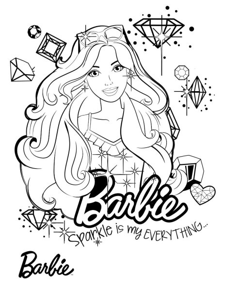 Раскраски для девочек Барби Экстра