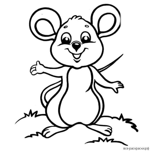 Раскраски мышка из сказки (39 фото)