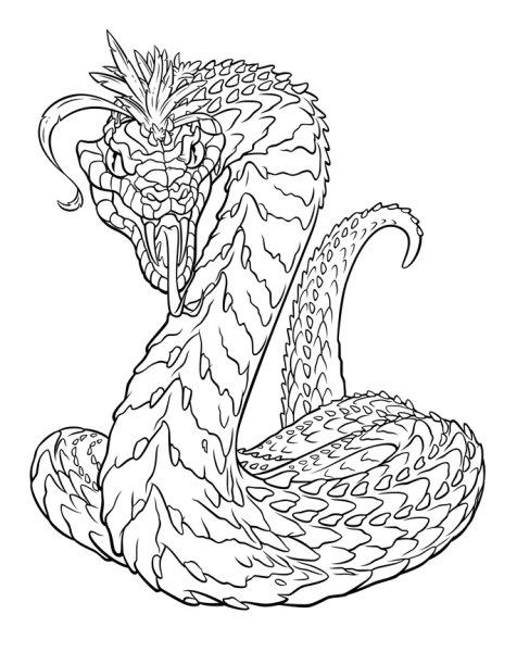 Раскраски змея из гарри поттера (45 фото)