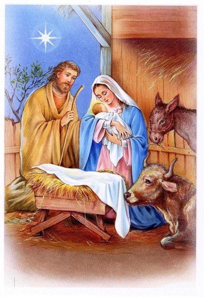 Рождественская открытка с иисусом (38 фото)