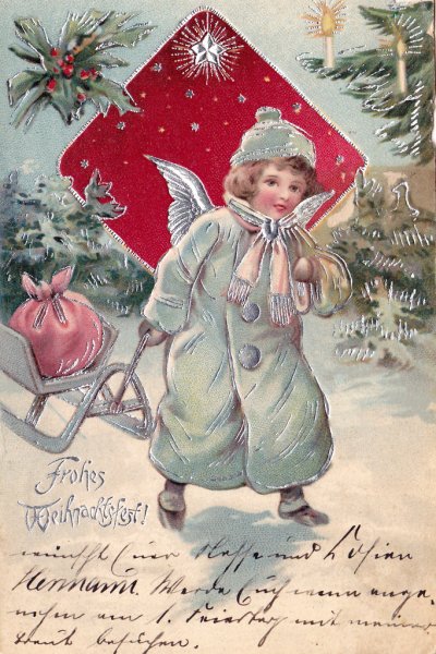 Рождественские германские открытки (41 фото)