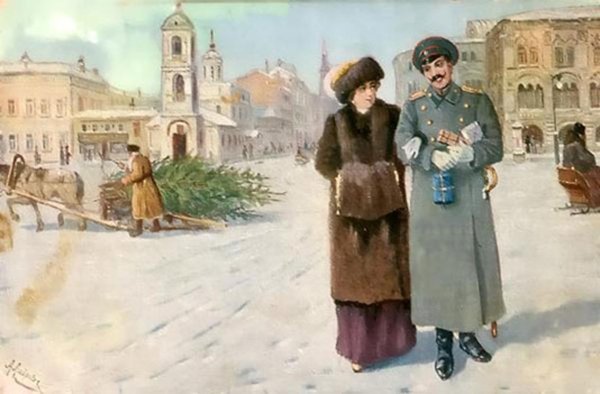 Рождественские старые открытки царской россии (39 фото)