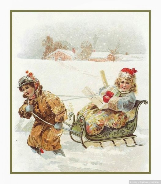 Старинные новогодние открытки русские винтаж (40 фото)