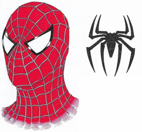 Человек-паук Тоби Магуайр в маске