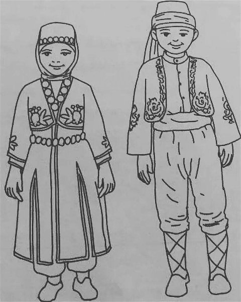 Трафареты чувашская кукла в национальном костюме (38 фото)