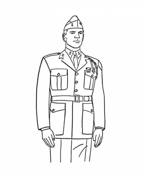 Трафареты костюм армейской (38 фото)