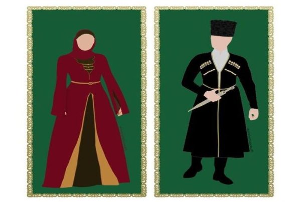 Традиционные костюмы народов Кавказа ,аварцы,чеченцы,кумыки