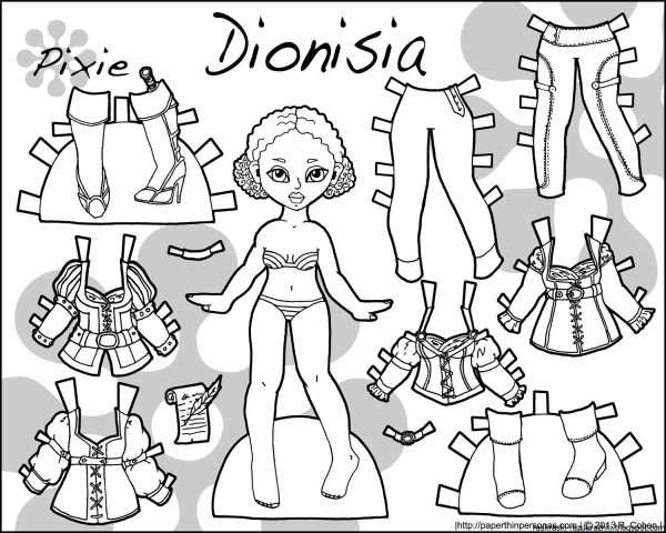 Трафареты кукла малышка с одеждой (36 фото)