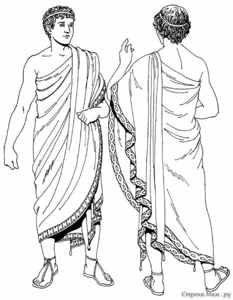Трафареты одежда древний греции (25 фото)