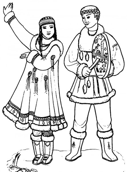 Трафареты традиционный костюм (39 фото)