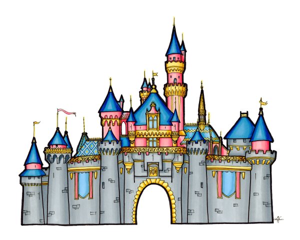 Замок иллюстрация для детей (37 фото)